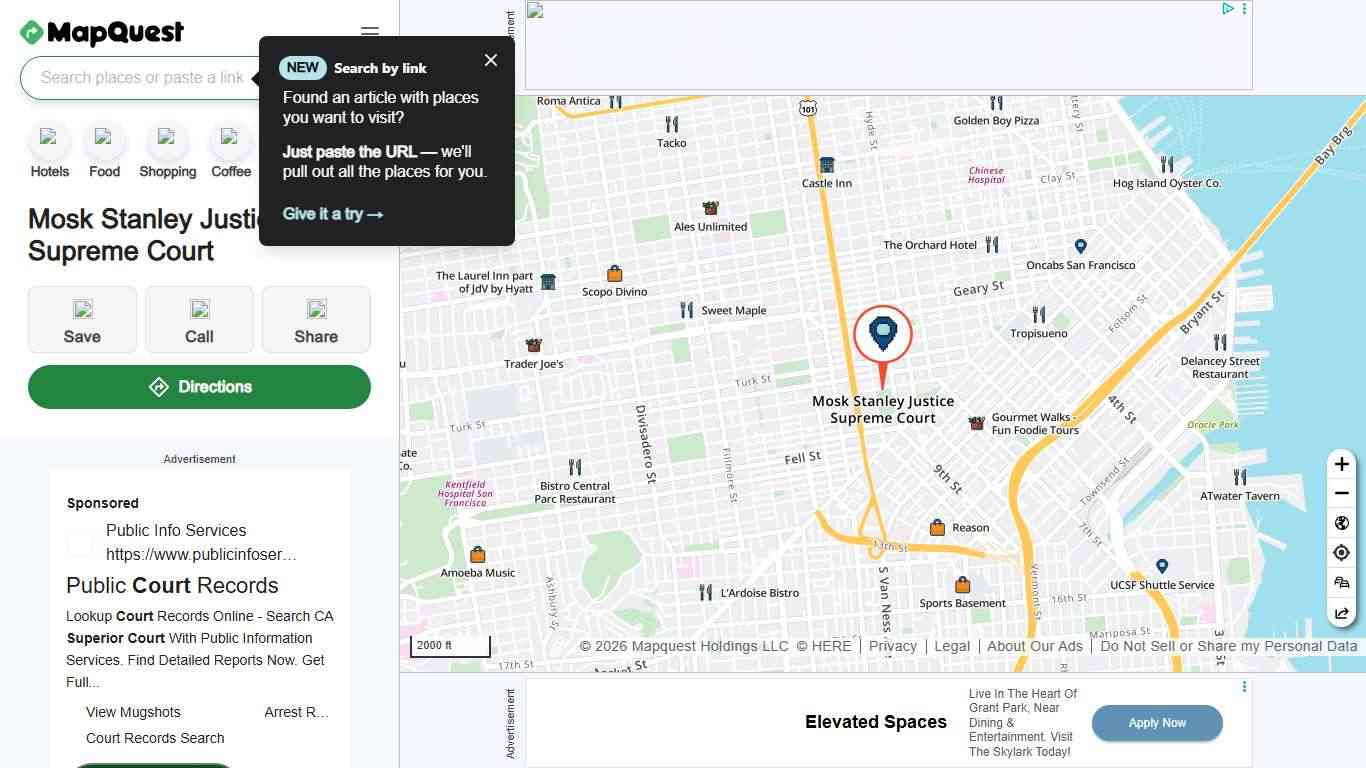 Mosk Stanley Justice Supreme Court, 350 McAllister St, San Francisco, CA 94102, US - MapQuest